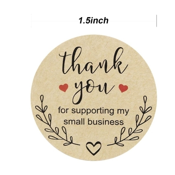 1.5" "Thank you for Supporting my Small Business" Stickers•500 PK - Picture 3 of 7